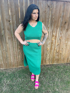 Kelly green skirt (match g1)