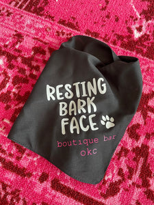 Resting bark face bandana