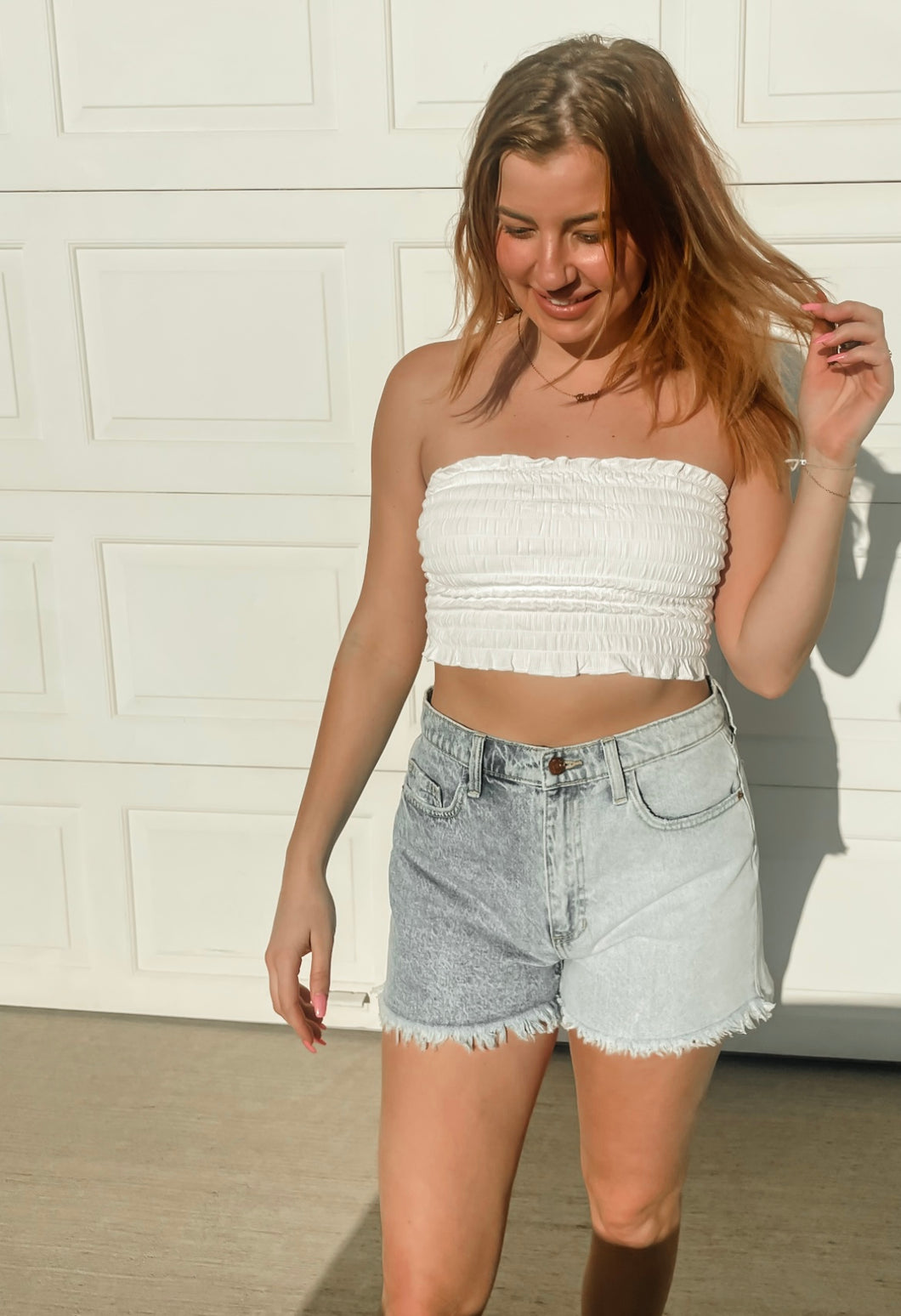 One size scrunchy tube top