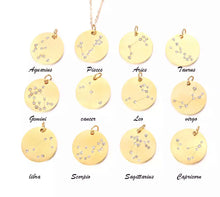 Load image into Gallery viewer, Constellation zodiac necklaces
